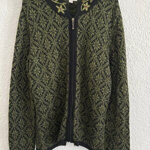 Alpaca Imports Zip front Cardigan